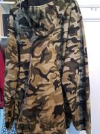 Fleece Camouflage hoody L, Ophalen of Verzenden, Zo goed als nieuw, Maat 52/54 (L), Groen