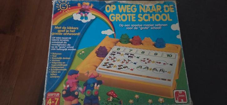 Educatief spel ' op weg naar de grote school', Hobby en Vrije tijd, Gezelschapsspellen | Overige, Gebruikt, Ophalen