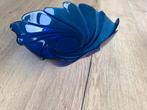 Moderne blauwe schaal in glas, Enlèvement ou Envoi, Rond, Comme neuf, Verre