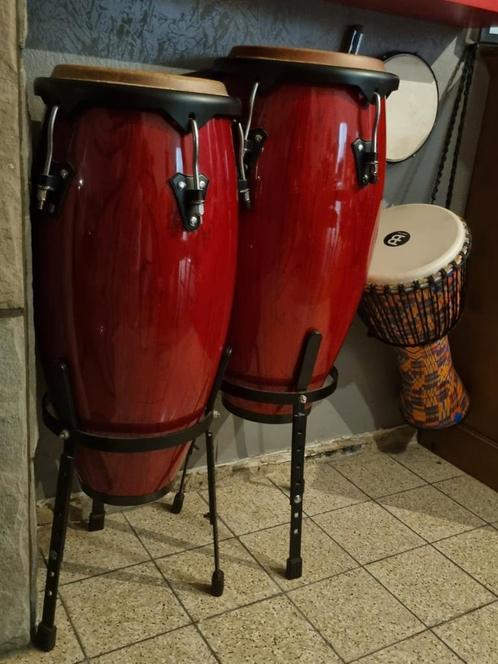 Set conga's €200, Musique & Instruments, Percussions, Comme neuf, Enlèvement