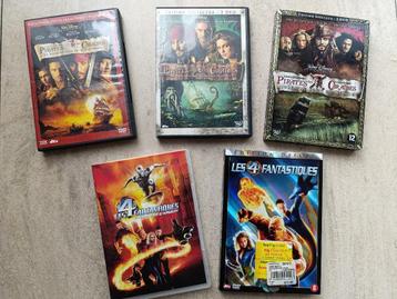 DVD Pirates des Caraïbes / Les 4 Fantastiques beschikbaar voor biedingen