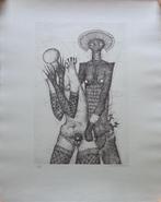 JEF VAN TUERENHOUT / EROTIEK / ZW-W ETS / 64x51cm / SIG, Enlèvement ou Envoi