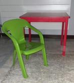 Kindertafel en stoel, Tafel(s) en Stoel(en), Zo goed als nieuw, Ophalen