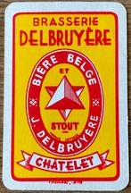 Carte à jouer STOUT/BIERE BELGE/J.DELBRUYERE/CHATELET, Enlèvement ou Envoi, Comme neuf, Carte(s) à jouer