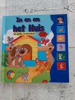 Kartonnen Kinderboek met geluiden : in en uit het huis, Ophalen of Verzenden