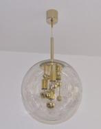 vintage Doria Big Ball hanglamp  messing gold, 75 cm ou plus, Comme neuf, Enlèvement, Space age