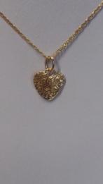 18K geelgouden harthanger, Handtassen en Accessoires, Kettinghangers, Geel, Nieuw, Ophalen of Verzenden, Hart