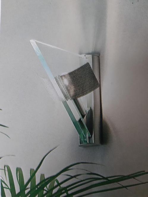 PAIRE D'APPLIQUES, Huis en Inrichting, Lampen | Wandlampen, Gebruikt, Glas, Metaal, Ophalen of Verzenden