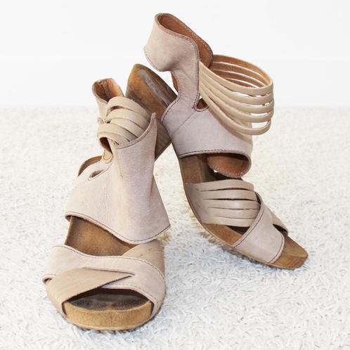 Mooie Zacht Leren Via Vai Schoenen (Maat 38) € 30,-, Kleding | Dames, Schoenen, Gedragen, Overige typen, Bruin, Verzenden