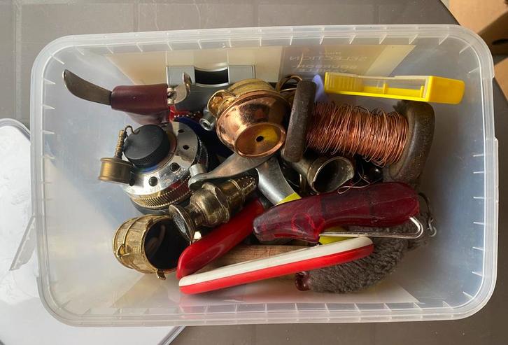 Lot met allerlei decoratie en kleine spullen, Antiek en Kunst, Curiosa en Brocante, Ophalen