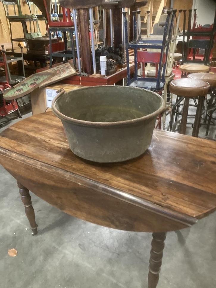 Antieke Koperen Hengselbak diameter 54 cm, Antiek en Kunst, Antiek | Brons en Koper, Koper, Ophalen of Verzenden