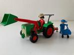vintage playmobiel tractor+ kruiwagen, Kinderen en Baby's, Ophalen, Gebruikt, Complete set