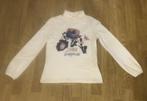 Witte t- shirt met lange mouwen bloemen motief, C&A, Zo goed als nieuw, Shirt of Longsleeve, Verzenden