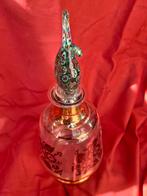 Likeur karaf met afsluiting dop uit glas van murano, Antiek en Kunst, Ophalen of Verzenden