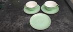 3 groene ondertassen en 2 tassen van boch, Ophalen
