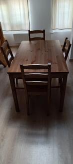 table + 4 chaises, Maison & Meubles, Tables | Tables à manger, Enlèvement ou Envoi
