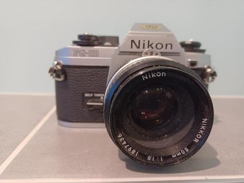 Appareil photo argentique - Nikon Fg-20 avec objectif Nikkor, TV, Hi-fi & Vidéo, Appareils photo analogiques, Comme neuf, Reflex miroir