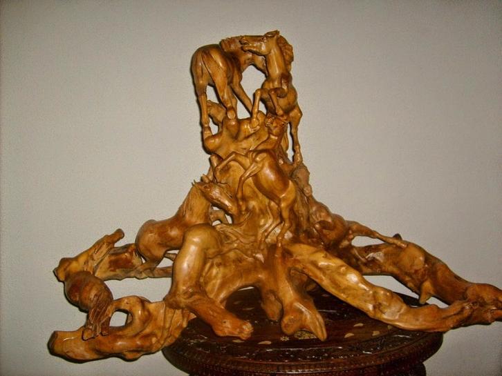 Paarden Wortelblok, Huis en Inrichting, Overige Huis en Inrichting, Ophalen