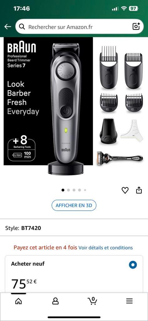 Braun BeardTrimmer 7, Elektronische apparatuur, Persoonlijke Verzorgingsapparatuur, Ophalen of Verzenden