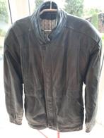 Toffe lederen mantel DINNO GALLUCCI - 52, Maat 52/54 (L), Blauw, Gedragen, Dinno Gallucci