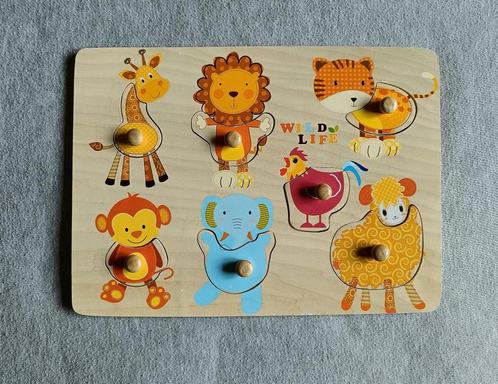 Puzzel - Hout - Wild Life - Dieren - Educatief - €3, Kinderen en Baby's, Speelgoed | Kinderpuzzels, Gebruikt, 6 maanden tot 2 jaar