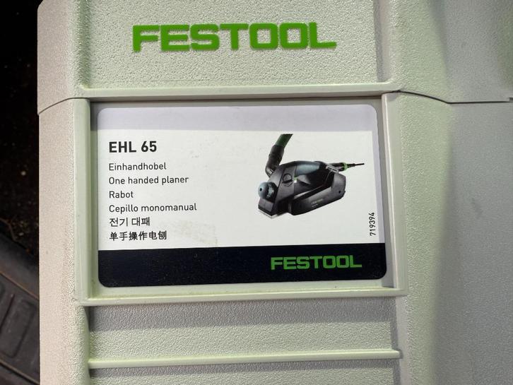Schaafmachine Festool EHL65EQ plus, Doe-het-zelf en Bouw, Schaafmachines, Nieuw, Elektrisch, Ophalen