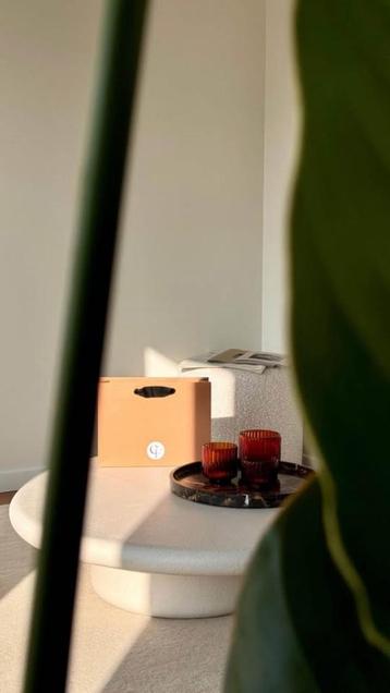 Tondo poef ritmo stof pearl Juntoo beschikbaar voor biedingen