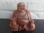 Lachende Boeddha in hout, Huis en Inrichting, Ophalen of Verzenden, Zo goed als nieuw