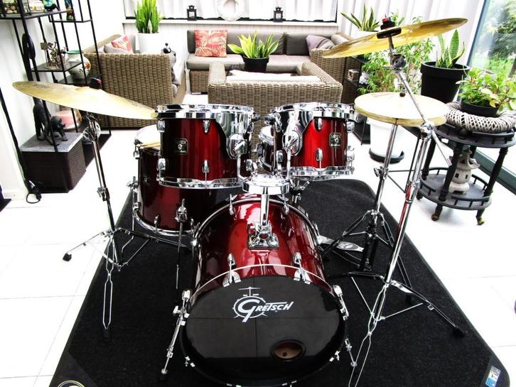 Gretsch volledige drumset, Muziek en Instrumenten, Drumstellen en Slagwerk, Gebruikt, Overige merken, Ophalen