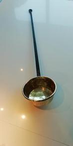 antieke koperen lepel met smeedijzeren steel, Antiek en Kunst, Antiek | Brons en Koper, Ophalen, Koper