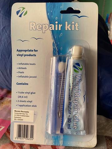 Repair kit voor zwembad beschikbaar voor biedingen