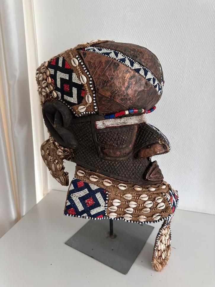 Exclusief Kuba Bwoom Konings masker  coll.Antropoloog 1940-2, Antiek en Kunst, Kunst | Niet-Westerse kunst, Verzenden