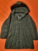 Pétillance XL zwarte gewatteerde jas met afneembare capuchon, Zwart, Maat 46/48 (XL) of groter, Gedragen, Pétillance