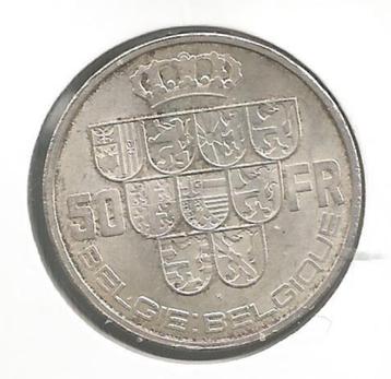 12936 * LEOPOLD III * 50 frank 1940 vl/fr * MET DRIEHOEK