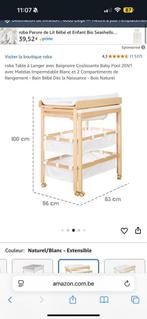 Table a langer avec baignoire, Enfants & Bébés, Chambre d'enfant | Tables & Chaises, Enlèvement ou Envoi, Comme neuf, Table(s)