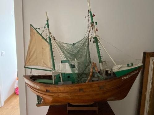 Boot op maquette met originele materialen, Hobby en Vrije tijd, Modelbouw | Boten en Schepen, Nieuw, Ophalen