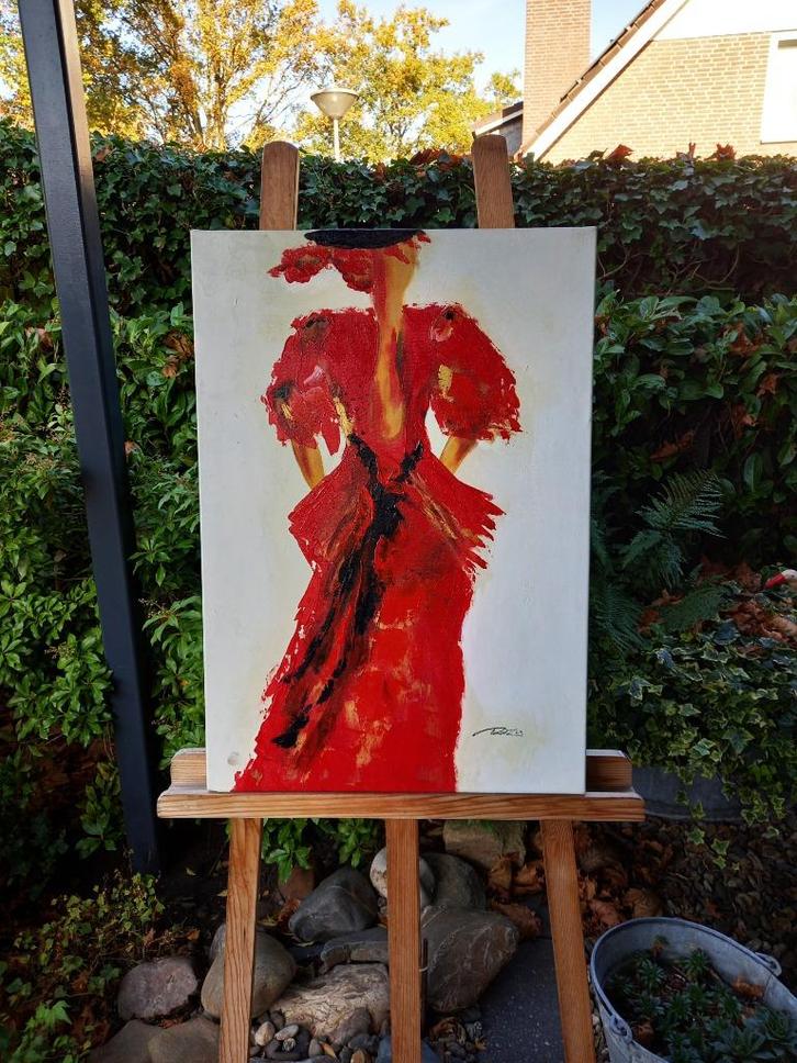 Schilderij 'Vrouw', Antiek en Kunst, Kunst | Schilderijen | Modern, Ophalen of Verzenden