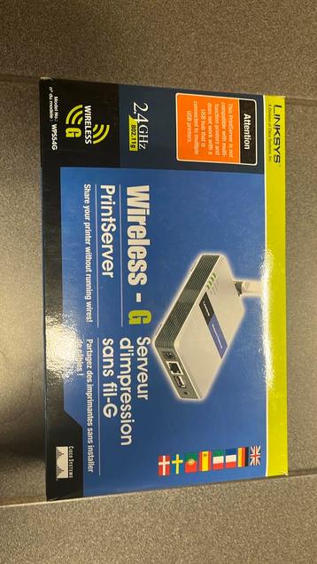 Linksys wireless -G   PrintServet