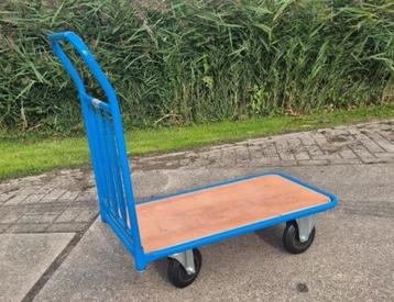 Magazijnkar – Plateaukar (250kg) Nieuw!!! beschikbaar voor biedingen