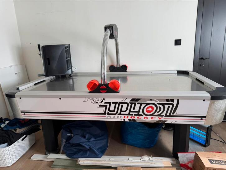 Très bonne offre : Air Hockey Typhoon 7ft RVS, Verzamelen, Automaten | Flipperkasten, Zo goed als nieuw, Elektronisch, Ophalen