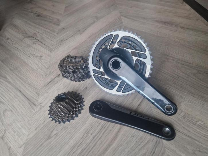 SRAM AXS Red Quark powermeter en aandrijflijn, Fietsen en Brommers, Fietsonderdelen, Zo goed als nieuw, Racefiets, Derailleur of Ketting