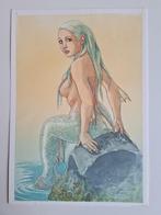 Béatrice Tillier   " Sirène " Illustration aquarelle couleur, Une BD, Enlèvement ou Envoi, Neuf, Béatrice Tillier