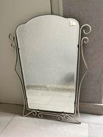 Elegante spiegel in aluminium montuur - 1950’s, Ophalen, Rechthoekig, 50 tot 100 cm, Minder dan 100 cm