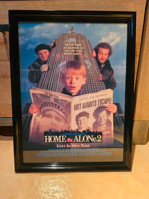 Home Alone 2 „Mam, ik heb het vliegtuig weer gemist” frame, Verzamelen, Posters, Zo goed als nieuw, Ophalen of Verzenden