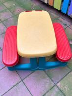 kinder picnic tafel, Kinderen en Baby's, Kinderkamer | Tafels en Stoelen, Ophalen, Gebruikt, Tafel(s) en Stoel(en)