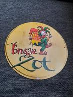 Panneau d'affichage Brugse Zot, Collections, Enlèvement ou Envoi, Comme neuf, Panneau publicitaire