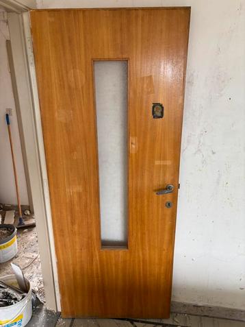 4 houten binnendeuren TE KOOP, Porte intérieure, Porte pliante, Enlèvement, Verre