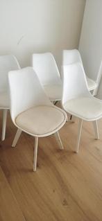 5 stoelen wit, Huis en Inrichting, Stoelen, Ophalen, Gebruikt, Wit