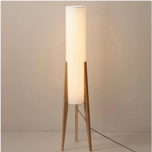 Vloerlamp, Huis en Inrichting, Lampen | Vloerlampen, Nieuw, 100 tot 150 cm, Hout, Ophalen of Verzenden