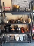 Horeca servies decoratie potten, schalen, glazen alles samen, Enlèvement, Décoration